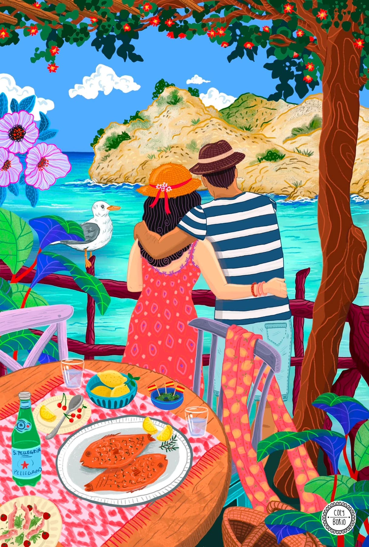 Pareja en Mallorca
